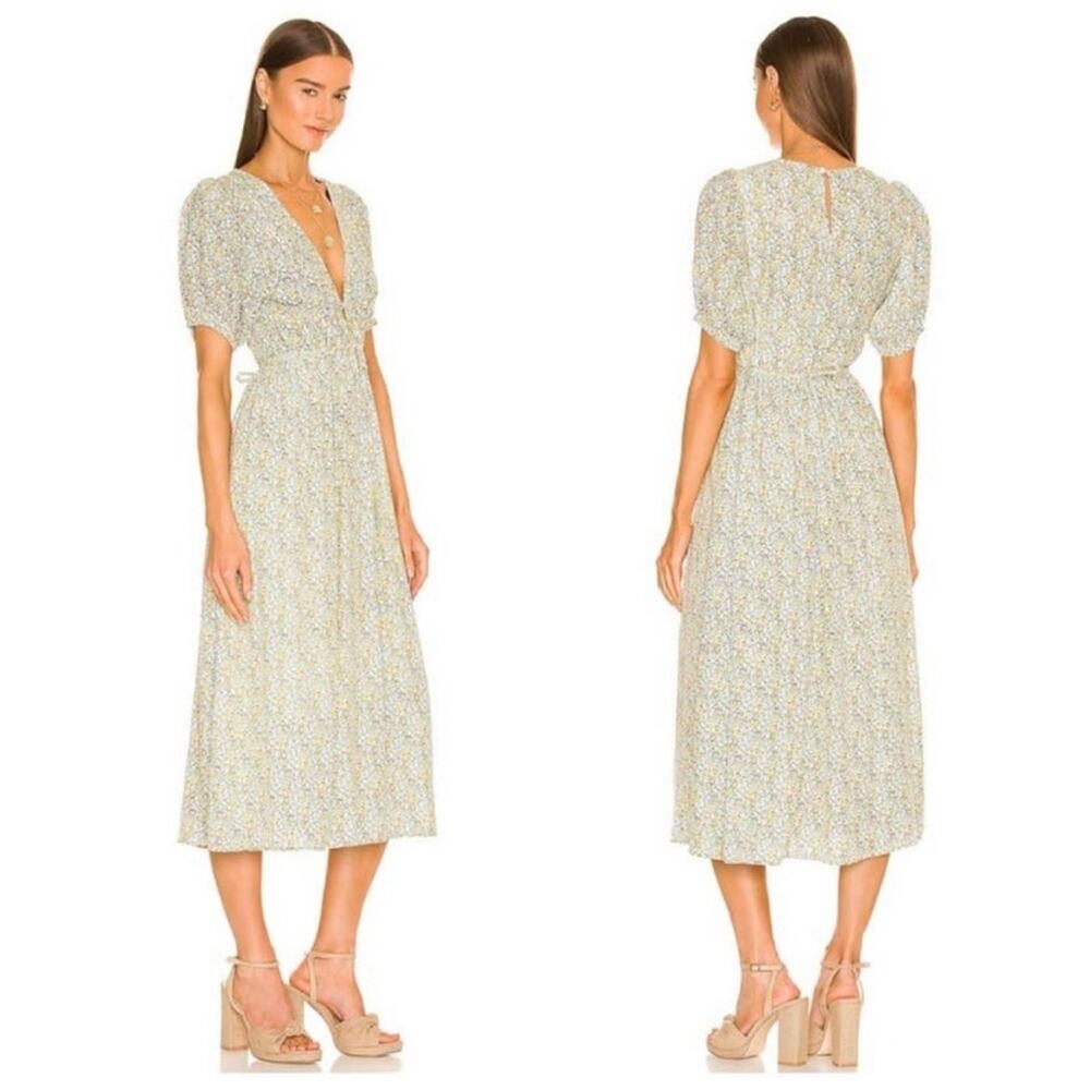 Faithfull The Brand NWOT Patrinico Midi Dress in Sabinosa Floral Print 4